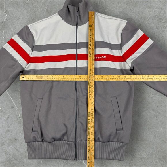 Vintage 80’s Adidas Warm Up Full Zip Run DMC Hip Hop Style Track Jacket - Large - Picture 7 of 8